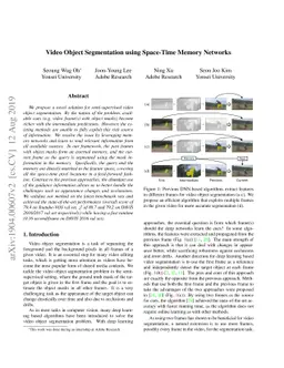 Video Object Segmentation using Space-Time Memory Networks