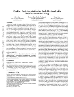 CoaCor: Code Annotation for Code Retrieval with Reinforcement Learning