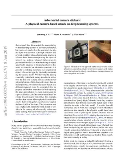 Adversarial camera stickers: A physical camera-based attack on deep
  learning systems