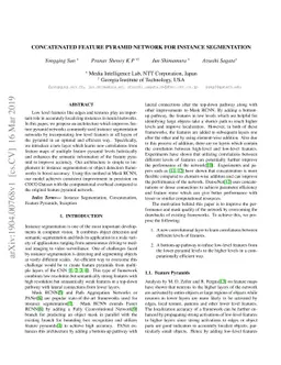 Concatenated Feature Pyramid Network for Instance Segmentation