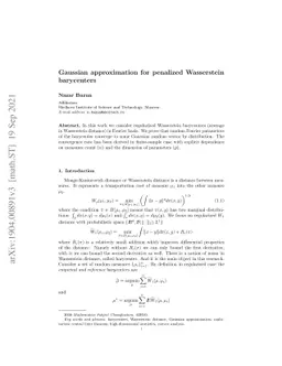Gaussian approximation for penalized Wasserstein barycenters