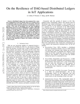 Distributed Ledger Technology for IoT: Parasite Chain Attacks