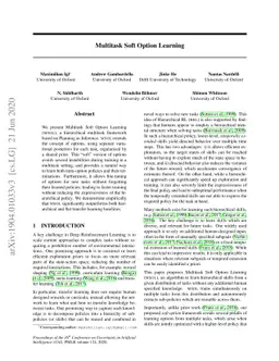 Multitask Soft Option Learning