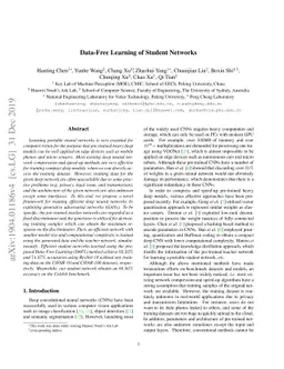 Data-Free Learning of Student Networks