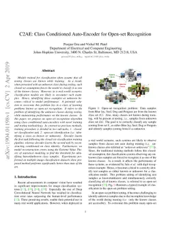 C2AE: Class Conditioned Auto-Encoder for Open-set Recognition