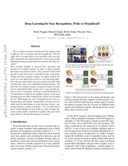 Deep Learning for Face Recognition: Pride or Prejudiced?