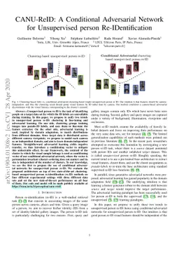 CANU-ReID: A Conditional Adversarial Network for Unsupervised person
  Re-IDentification