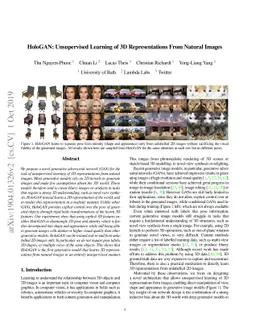 HoloGAN: Unsupervised learning of 3D representations from natural images