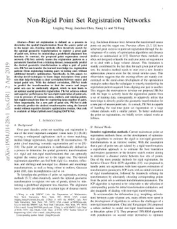 Non-Rigid Point Set Registration Networks