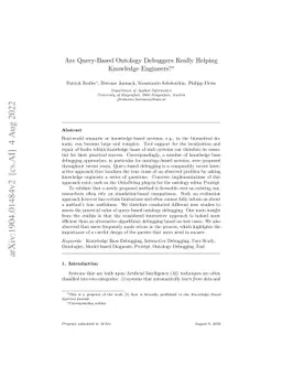 Are Query-Based Ontology Debuggers Really Helping Knowledge Engineers?