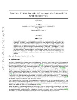 Towards Human Body-Part Learning for Model-Free Gait Recognition