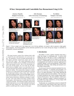 ICface: Interpretable and Controllable Face Reenactment Using GANs