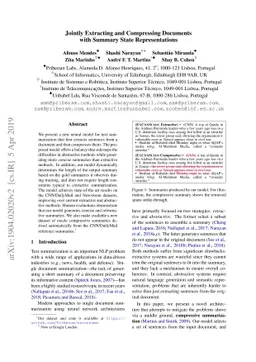 Jointly Extracting and Compressing Documents with Summary State
  Representations