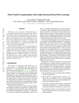Point Cloud Oversegmentation with Graph-Structured Deep Metric Learning