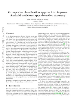 Group-wise classification approach to improve Android malicious apps
  detection accuracy