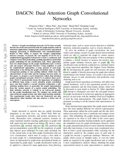 DAGCN: Dual Attention Graph Convolutional Networks