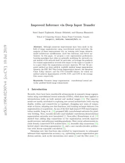 Improved Inference via Deep Input Transfer