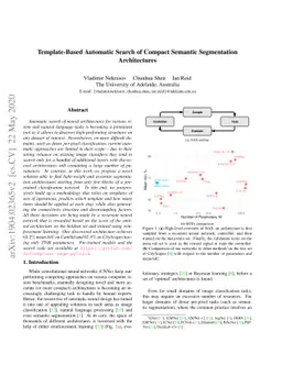 Template-Based Automatic Search of Compact Semantic Segmentation
  Architectures