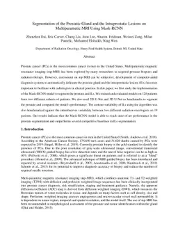 Segmentation of the Prostatic Gland and the Intraprostatic Lesions on
  Multiparametic MRI Using Mask-RCNN