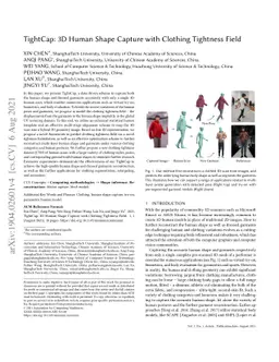 TightCap: 3D Human Shape Capture with Clothing Tightness Field