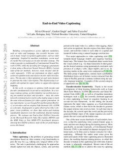 End-to-End Video Captioning