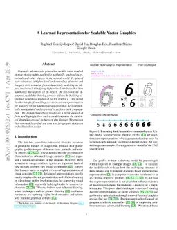 A Learned Representation for Scalable Vector Graphics