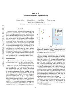 YOLACT: Real-time Instance Segmentation