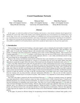 Crowd Transformer Network