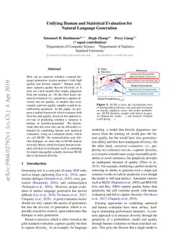Unifying Human and Statistical Evaluation for Natural Language
  Generation