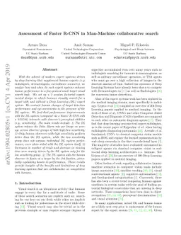 Assessment of Faster R-CNN in Man-Machine collaborative search