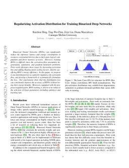 Regularizing Activation Distribution for Training Binarized Deep
  Networks
