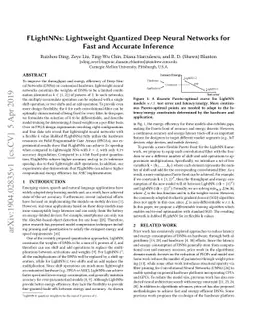 FLightNNs: Lightweight Quantized Deep Neural Networks for Fast and
  Accurate Inference