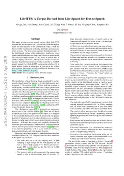 LibriTTS: A Corpus Derived from LibriSpeech for Text-to-Speech
