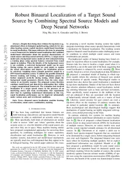 Robust Binaural Localization of a Target Sound Source by Combining
  Spectral Source Models and Deep Neural Networks