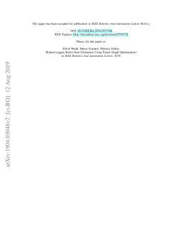 Robust Legged Robot State Estimation Using Factor Graph Optimization