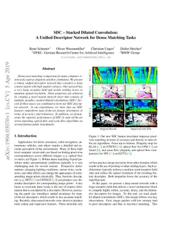 SDC - Stacked Dilated Convolution: A Unified Descriptor Network for
  Dense Matching Tasks