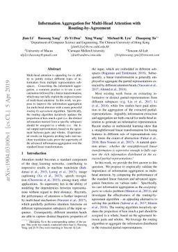 Information Aggregation for Multi-Head Attention with
  Routing-by-Agreement