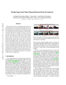 Weakly Supervised Video Moment Retrieval From Text Queries