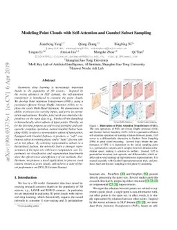 Modeling Point Clouds with Self-Attention and Gumbel Subset Sampling