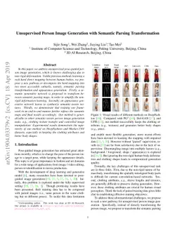 Unsupervised Person Image Generation with Semantic Parsing
  Transformation