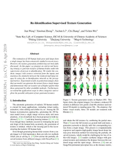 Re-Identification Supervised Texture Generation