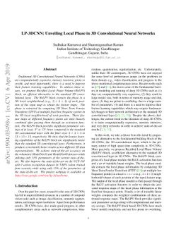 LP-3DCNN: Unveiling Local Phase in 3D Convolutional Neural Networks
