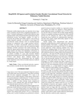DeepSEED: 3D Squeeze-and-Excitation Encoder-Decoder Convolutional Neural
  Networks for Pulmonary Nodule Detection