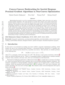 Convex-Concave Backtracking for Inertial Bregman Proximal Gradient
  Algorithms in Non-Convex Optimization