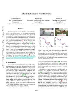 Adaptively Connected Neural Networks