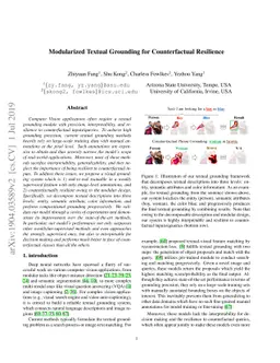 Modularized Textual Grounding for Counterfactual Resilience