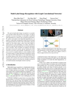 Multi-Label Image Recognition with Graph Convolutional Networks