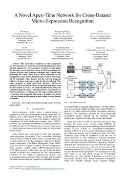 A Novel Apex-Time Network for Cross-Dataset Micro-Expression Recognition