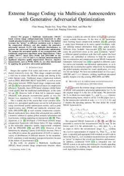 Extreme Image Coding via Multiscale Autoencoders With Generative
  Adversarial Optimization