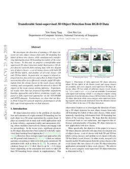 Transferable Semi-supervised 3D Object Detection from RGB-D Data